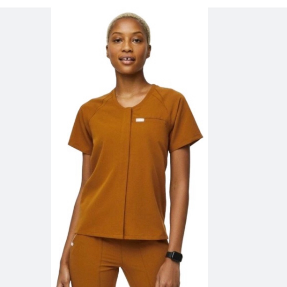 figs tela button up altantic fall